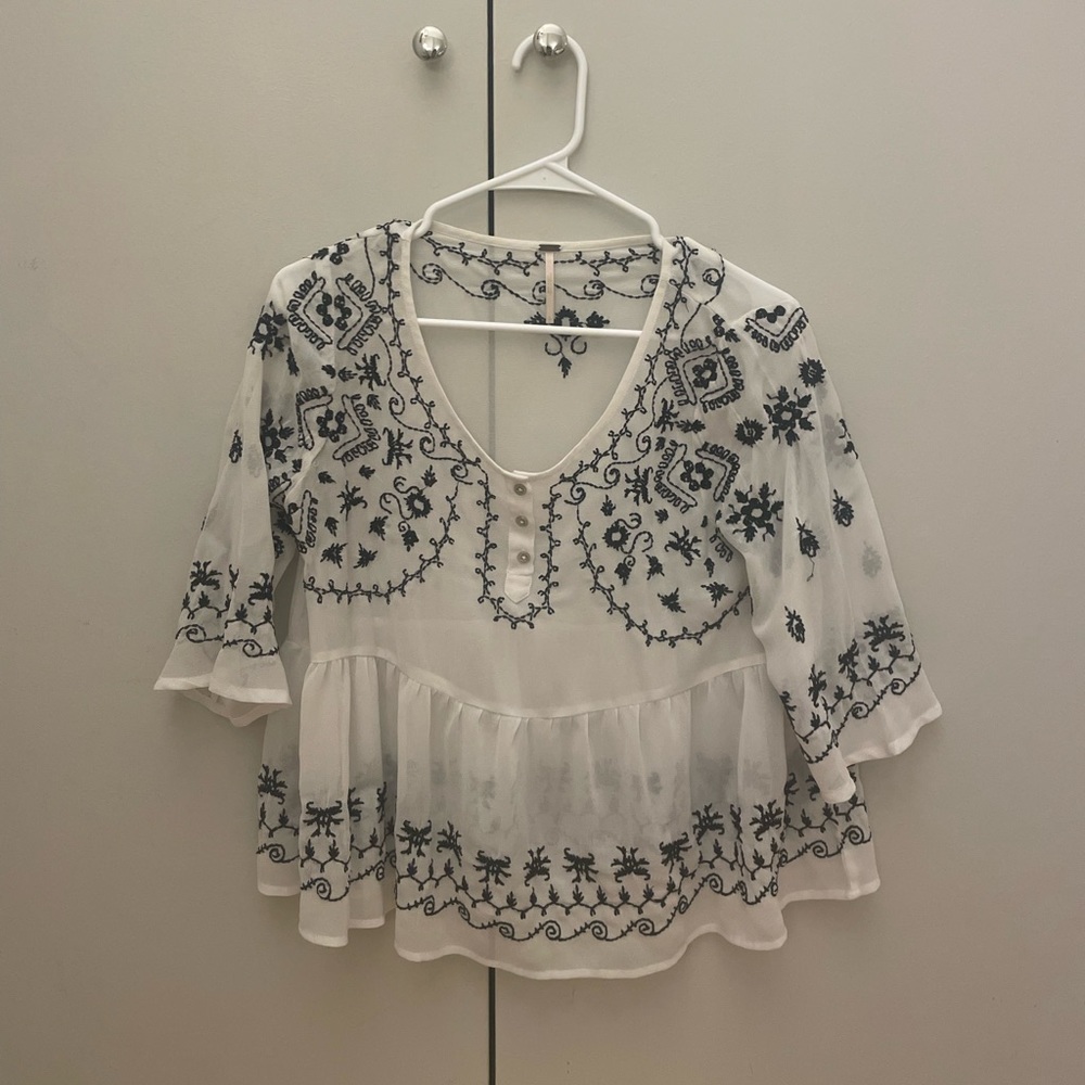 Free People Sheer Top